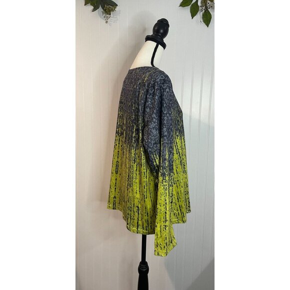 Noracora Womens Long Sleeve Tunic Top With Abstract Pattern - Picture 13 of 14